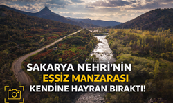Sakarya Nehri'nin eşsiz manzarası kendine hayran bıraktı