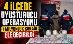 4 ilçede uyuşturucu operasyonu: 1 milyonluk k*kain ele geçirildi