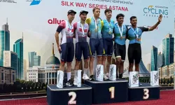Astana'da pist bisikleti yarışlarında millilerin altın ve gümüş madalya gururu