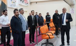 Metehan Başar Spor Salonu’ndaki çalışmalar incelendi