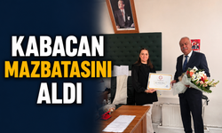 Kabacan mazbatasını aldı