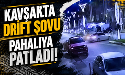 Kavşakta drift şovu pahalıya patladı