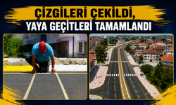 Çizgiler çekildi, yaya geçitleri tamamlandı