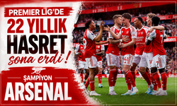 Arsenal 22 yıl sonra Premier Lig şampiyonu oldu