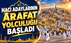 Hacı adayları Arafat yolunda