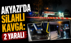 Akyazı'da silahlı kavga: 2 yaralı