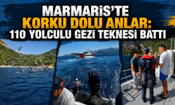 Marmaris’te Korku Dolu Anlar: 110 Yolculu Gezi Teknesi Battı
