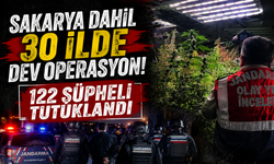 Sakarya dahil 30 ilde dev operasyon! 122 şüpheli tutuklandı...