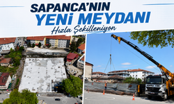 Sapanca’nın yeni meydanı hızla şekilleniyor