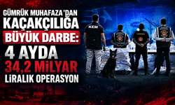 Gümrük Muhafaza’dan Kaçakçılığa Büyük Darbe: 4 Ayda 34,2 Milyar Liralık Operasyon