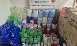 Edirne'de 4 bin 613 litre sahte sıvı deterjan ele geçirildi