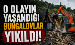 O C*nayetin işlendiği bungalovlar yıkıldı!