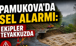Pamukova'da sel alarmı