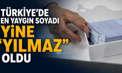 Türkiye’de En Yaygın Soyadı Yine “Yılmaz” Oldu