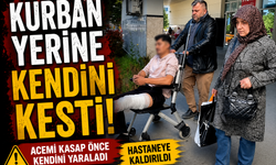 Acemi kasaplar hastaneye koştu