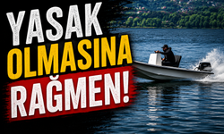 Sapanca Gölü'nde Yasak Dinlemedi!