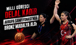 Milli güreşçi Delal Kadir, Avrupa Şampiyonası'nda bronz madalya aldı