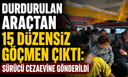 Hendek’te Minibüsten 15 Kaçak Göçmen Çıktı: Sürücü Tutuklandı