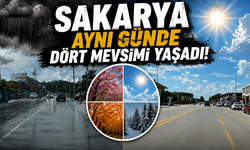 Sakarya aynı günde dört mevsimi yaşadı
