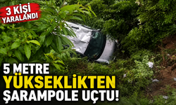 Sapanca’da Feci Kaza: Araç Şarampole Uçtu, 3 Yaralı