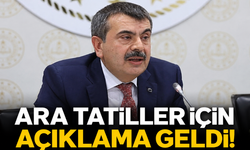 Yusuf Tekin Ara Tatiller Hakkında Açıklama Yaptı