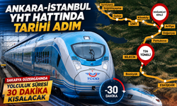 Ankara-İstanbul YHT Hattında Tarihi Adım: Sakarya Güzergâhında Yolculuk Süresi 30 Dakika Kısalacak