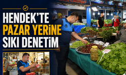 Hendek'te Pazar Yerine Sıkı Denetim