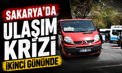 Sakarya'da Ulaşım Krizi İkinci Gününde