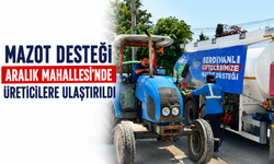 Mazot Desteği Aralık Mahallesi’nde Üreticilere Ulaştırıldı