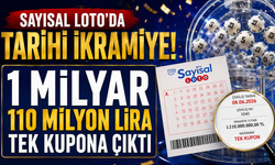 Sayısal Loto’da Tarihi İkramiye! 1 Milyar 110 Milyon Lira Tek Kupona Çıktı