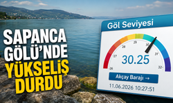 Sapanca Gölü’nde yükseliş durdu!