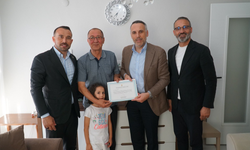 Tever’den Necmi Kardeş’e Teşekkür Belgesi
