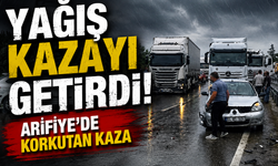 Yağış sonrası zincirleme kaza!