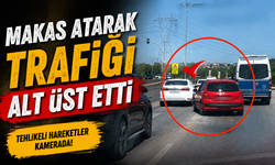 Makas atarak trafiği alt üst etti