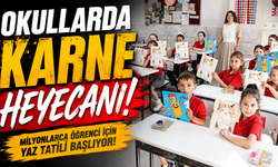 Okullarda karne heyecanı