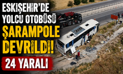 Eskişehir’de Yolcu Otobüsü Şarampole Devrildi: 24 Yaralı