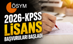 2026-KPSS Lisans başvuruları başladı