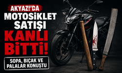 Akyazı'da motosiklet satışı kanlı bitti! Sopa, bıçak ve palalar konuştu