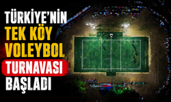 Türkiye'nin tek köy voleybol turnuvası başladı