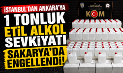Sakarya’da 1 ton etil alkol ele geçirildi: 4 ton sahte içkinin önüne geçildi