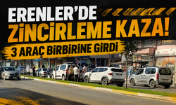 Erenler'de Zincirleme Kaza! 3 Araç Birbirine Girdi