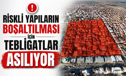 Riskli yapıların boşaltılması için tebligatlar asılıyor
