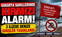 Sakarya Sahillerinde Kırmızı Alarm! 3 İlçede Denize Girişler Yasaklandı