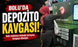 Bolu’da depozito kavgası! İade makinesi önünde tartışma çıktı