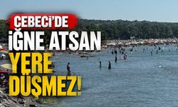 Cebeci Sahilde adım atacak yer kalmadı