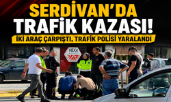 Serdivan’da Trafik Kazası: İki Araç Çarpıştı, Trafik Polisi Yaralandı