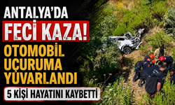 Antalya'da Feci Kaza: Otomobil Uçuruma Yuvarlandı, 5 Kişi Hayatını Kaybetti