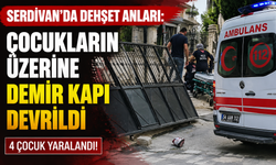 Serdivan’da Dehş*t Anları: Çocukların Üzerine Demir Kapı Devrildi