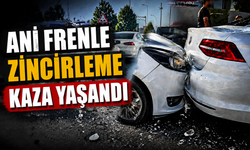 Serdivan 1. Cadde'de Zincirleme Kaza! 3 Araç Birbirine Girdi