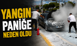 Serdivan’da Seyir Halindeki Otomobilde Yangın Paniği